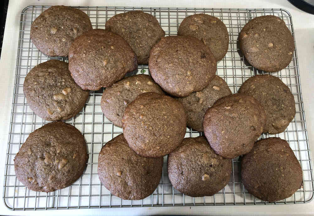 Chocolate drop cookies baked