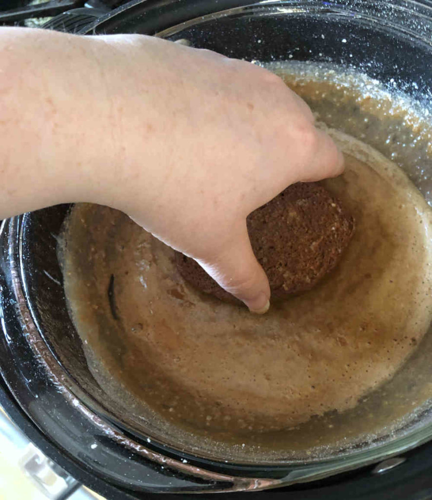 Dipped chocolate drop cookies