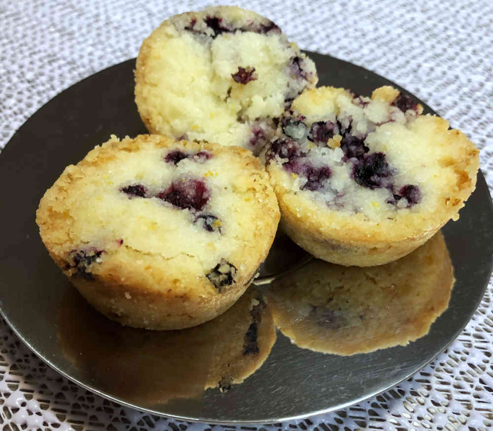 Blueberry lemon cookies baked