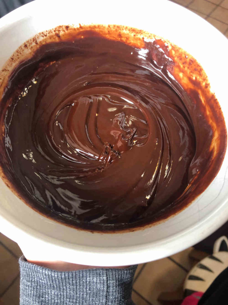 mixed chocolate ganache